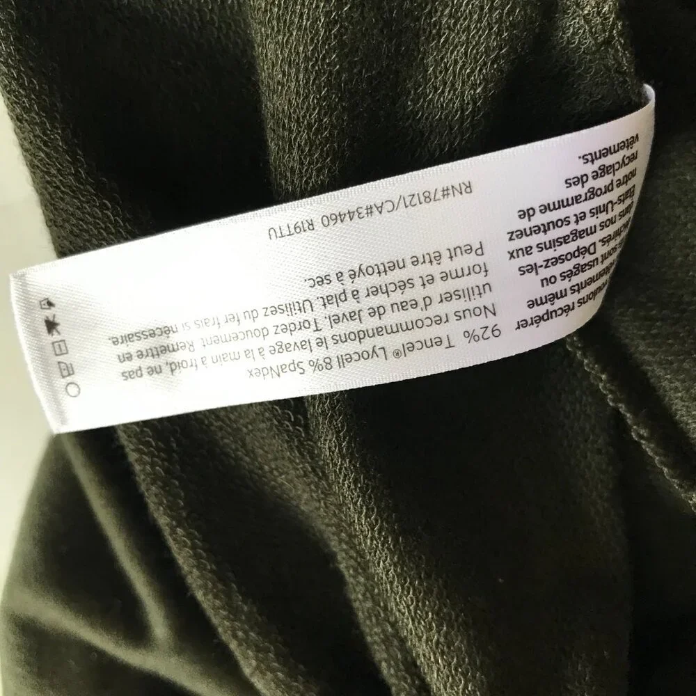 NWT Eileen Fisher Tencel Stretch Terry Dress Womens Large P Petite LP Green NEW - Picture 7 of 11